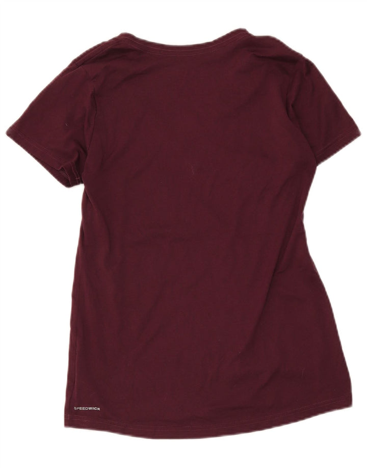 Reebok ženska majica kratkih rukava UK 10 Small Burgundy Poliester