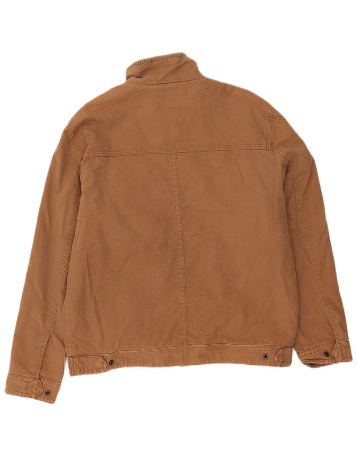 Marks & Spencer Mens Blue Harbour Utility Jacket UK 40 Large Brown Pamuk