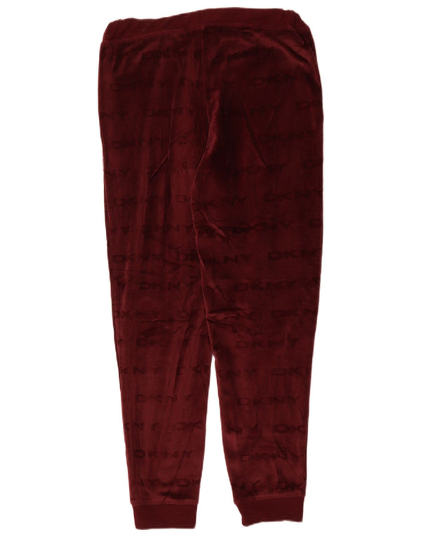 DKNY Ženske trenirke s grafičkim motivima Joggers UK 10 Small Burgundy