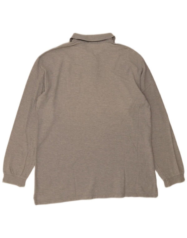 Fila muška polo majica dugih rukava IT 54 XL sivi flekasti pamuk