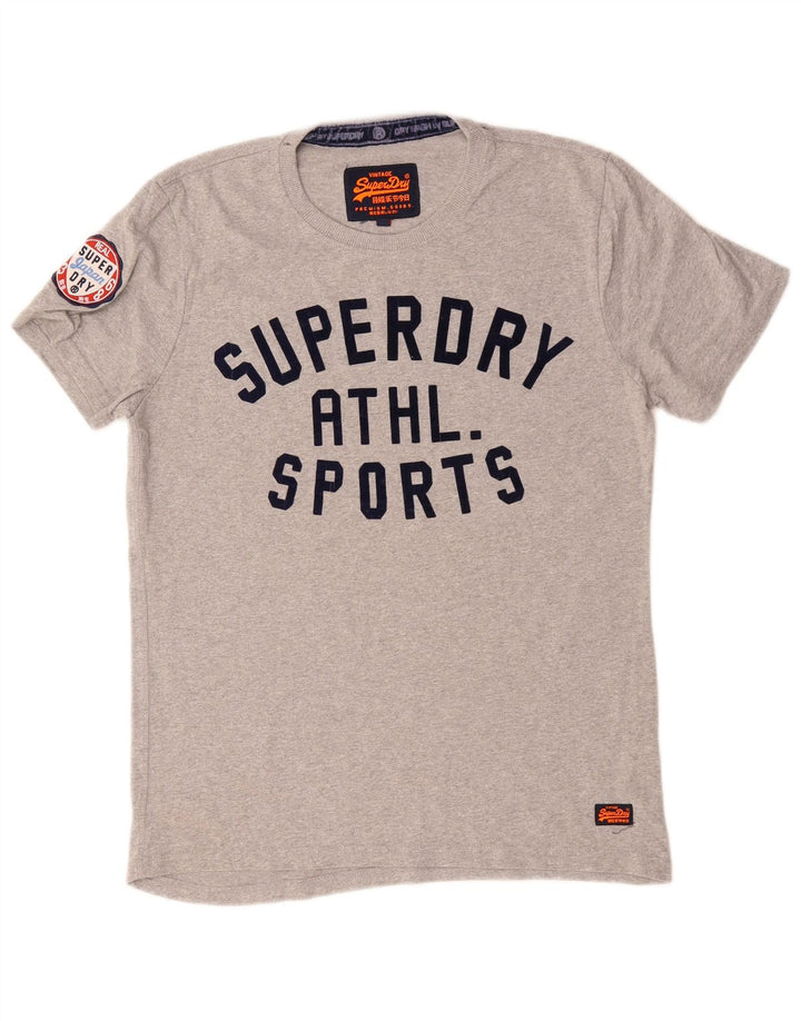 SUPERDRY muška majica kratkih rukava s grafičkim motivima, veliki sivi pamuk