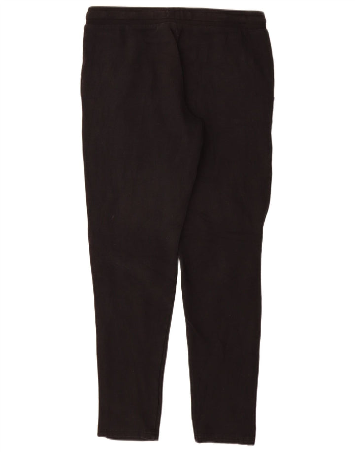 ELLESSE Ženske trenirke Hlače UK 14 Velike crne pamučne hlače