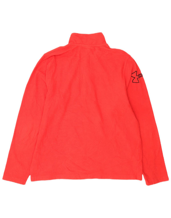 Under Armour muški džemper od flisa s patentnim izrezom, veliki crveni poliester