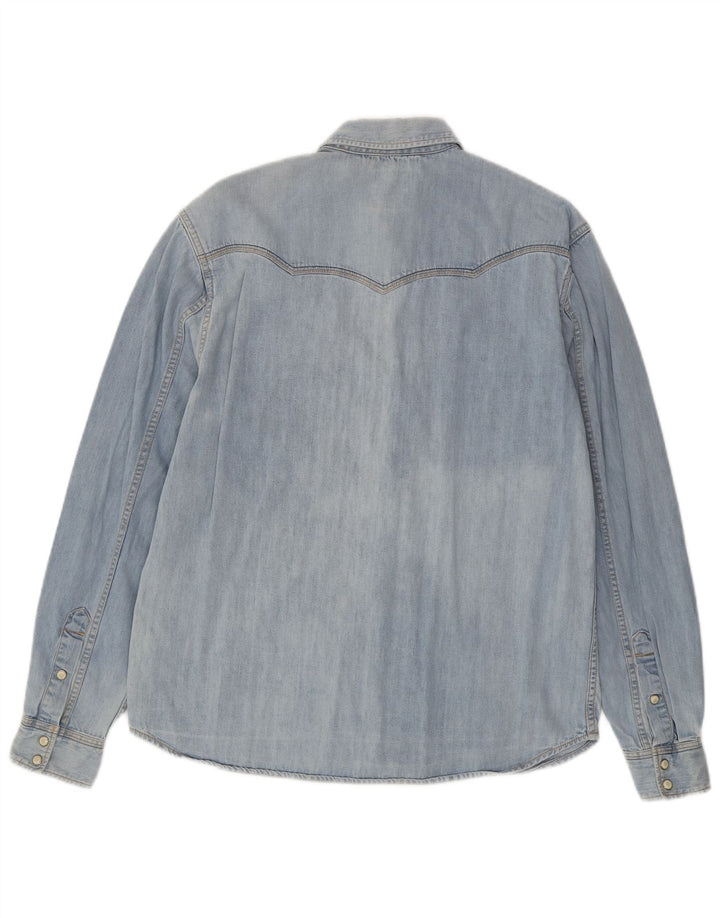 WRANGLER muška ležerna traper košulja Mala plava pamučna