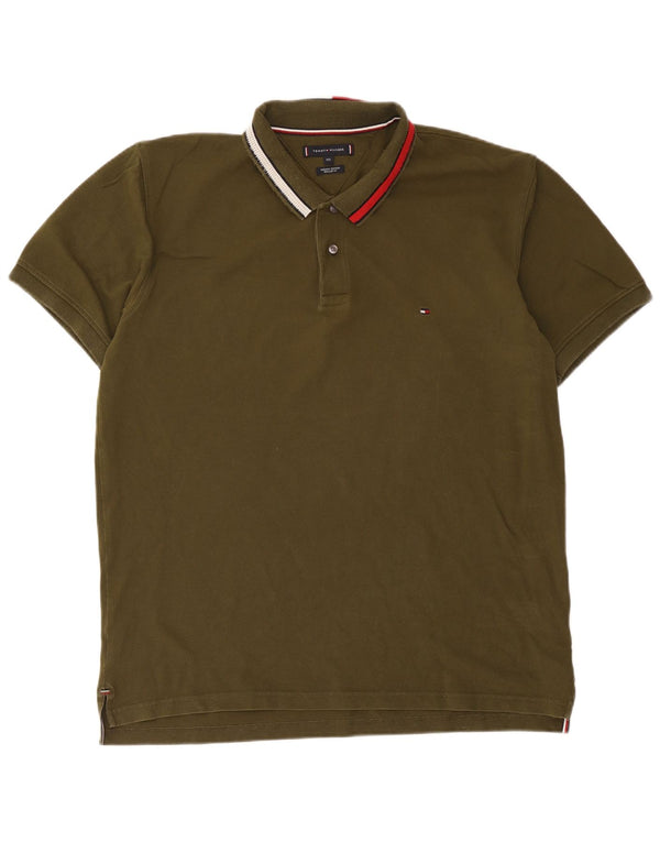 Tommy Hilfiger muška polo majica standardnog kroja 2XL kaki pamuk