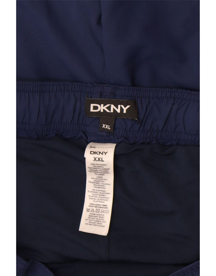 Dkny muške kratke hlače za kupanje s grafičkim motivima 2XL tamnoplavi poliamid