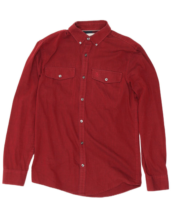 Penguin Mens Shirt Small Maroon