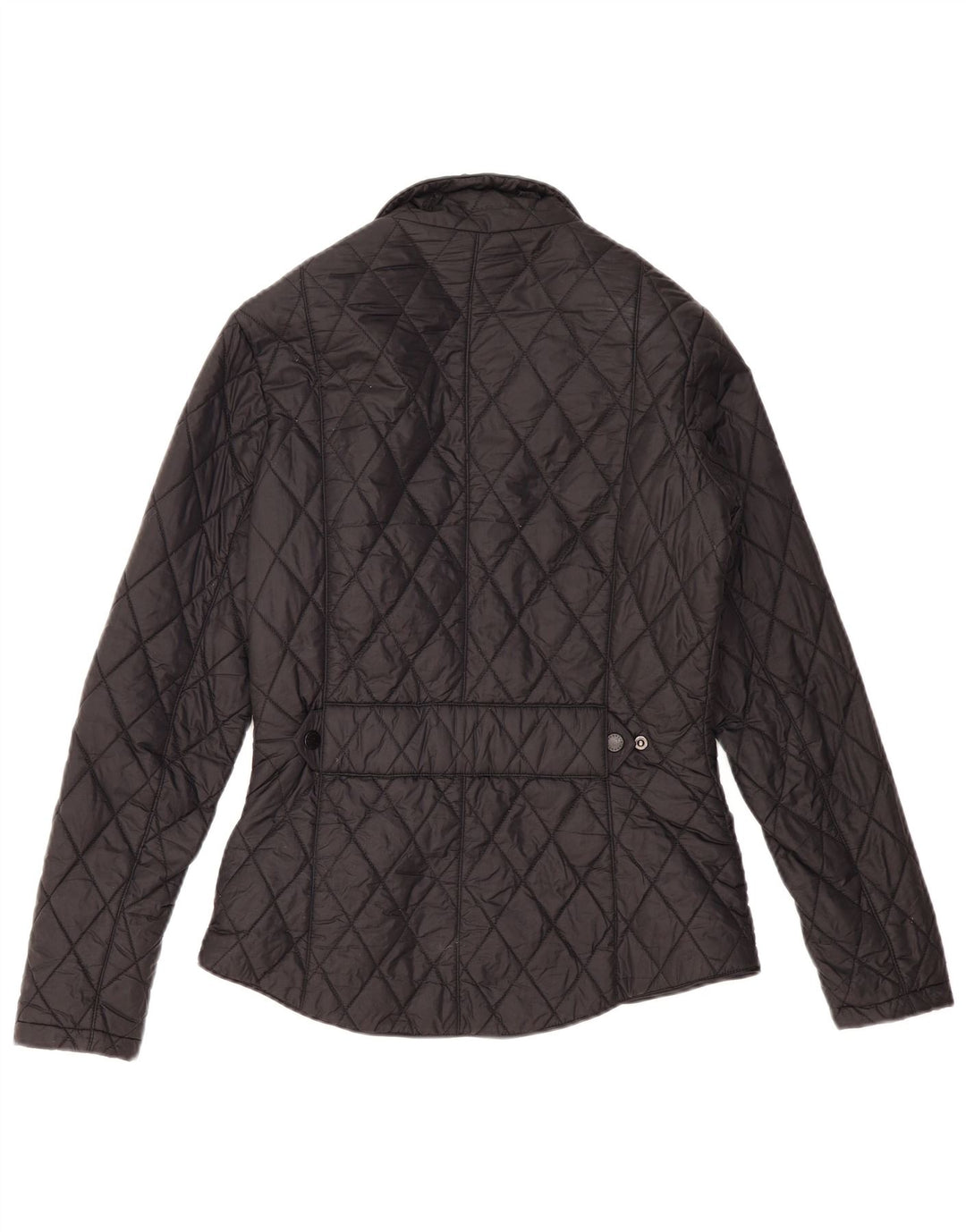 BARBOUR Womens Quilted Jacket UK 8 Small Black Polyamide Vintage Barbour and Second-Hand Barbour from Messina Hembry 