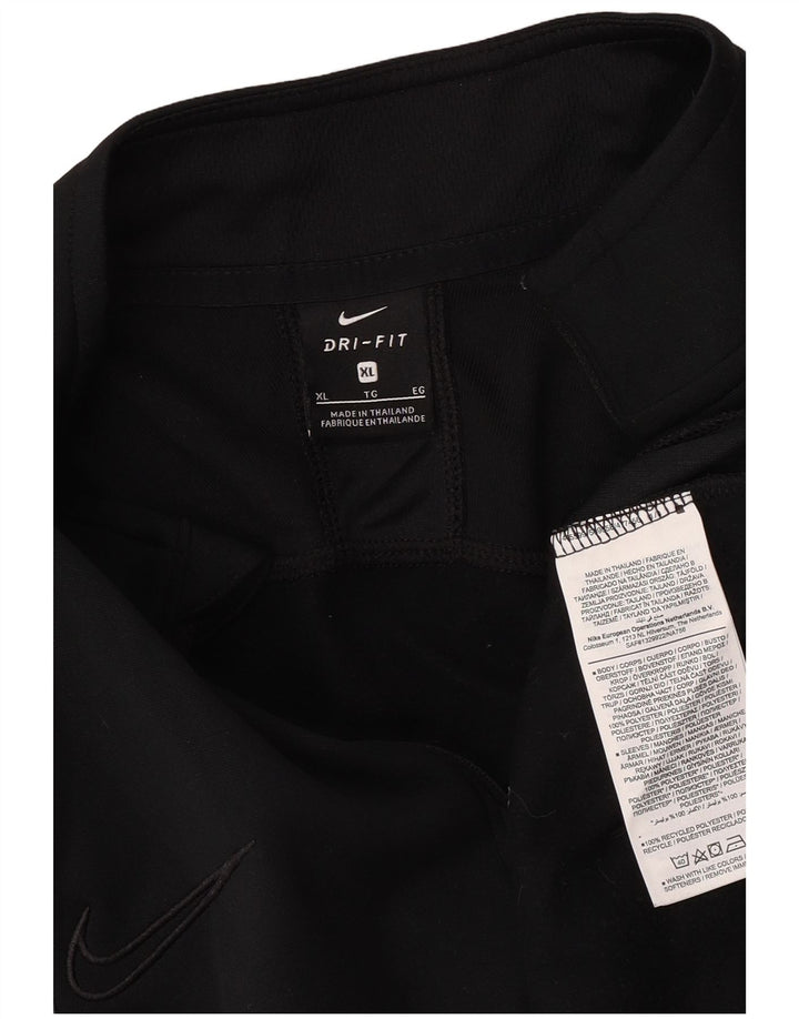Nike Dri Fit majica s patentnim izrezom i gornji dio trenirke XL crni poliester