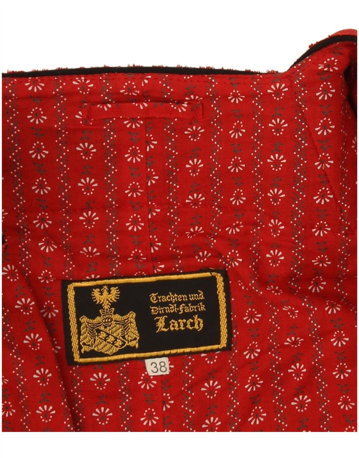 Vintage ženska trachten bolero jakna EU 38 srednje crne boje