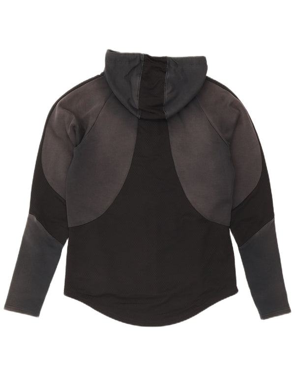 Puma ženski pulover s kapuljačom s patentnim zatvaračem UK 10 Small Black Colourblock Cotton