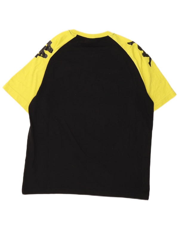 Kappa muška majica kratkih rukava BVB Dortmund Graphic XL Black Colourblock Cotton