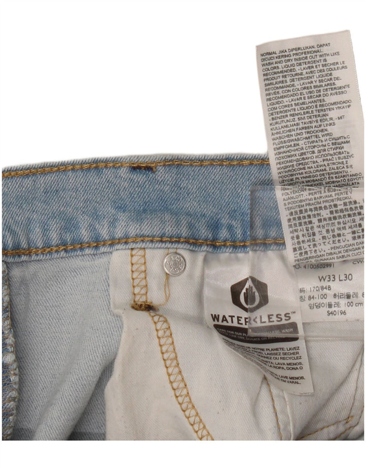 Levi's muške ravne traperice W33 L30 plavi pamuk