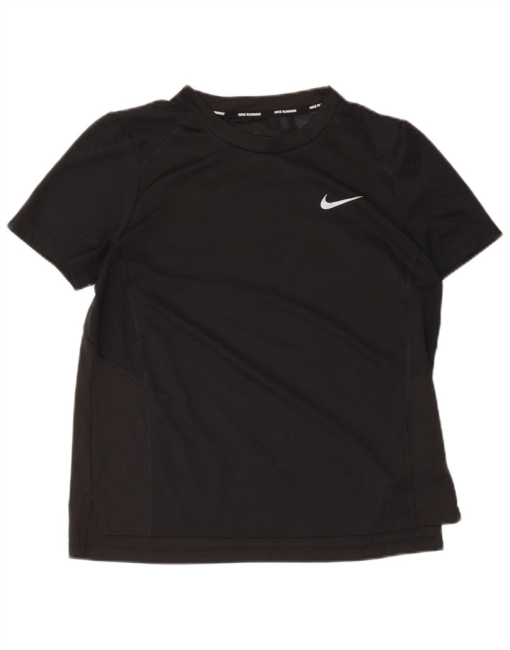 Nike Ženska majica kratkih rukava UK 12 Srednji crni poliester