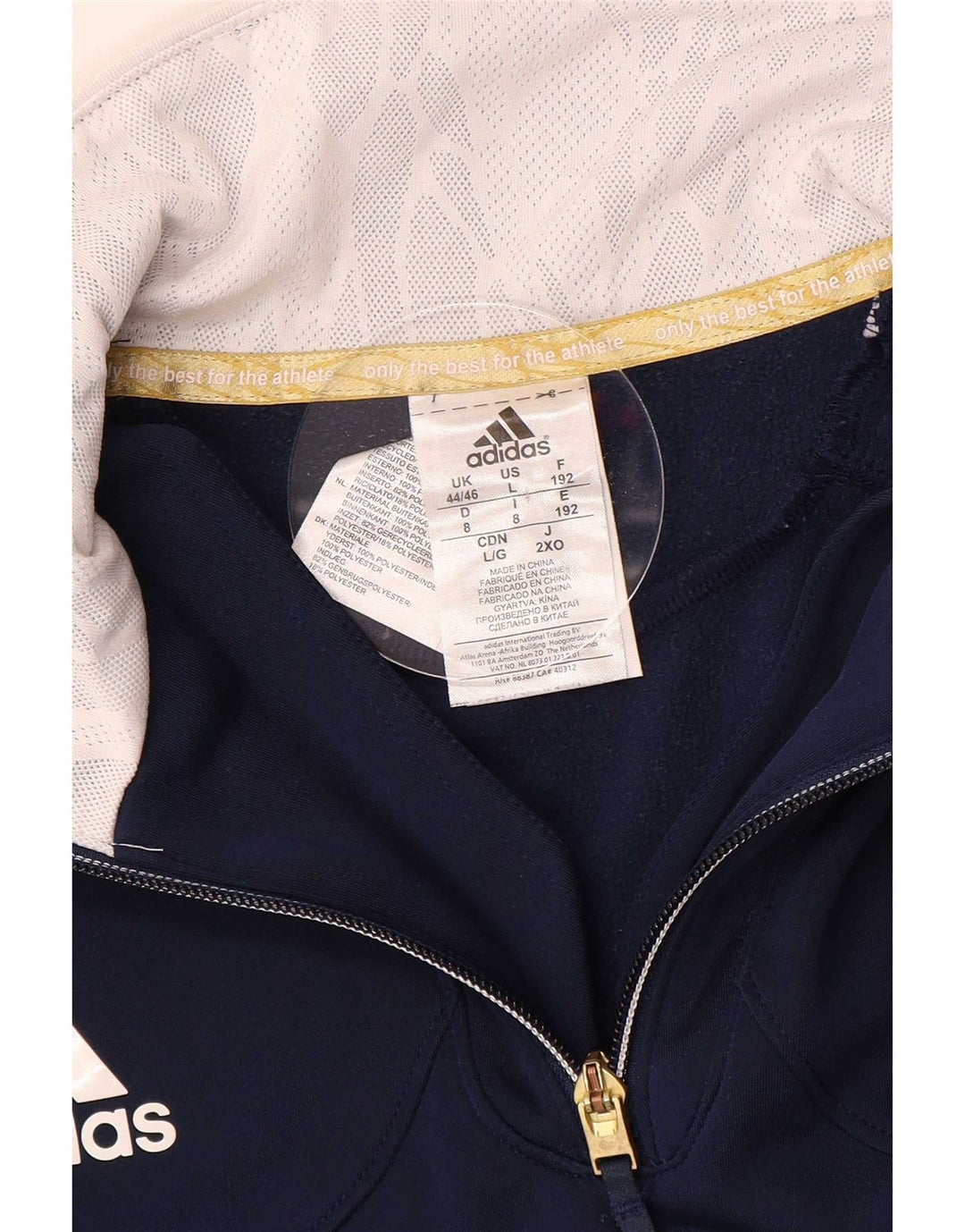 Adidas muška jakna trenirka UK 44/46 velika tamnoplava