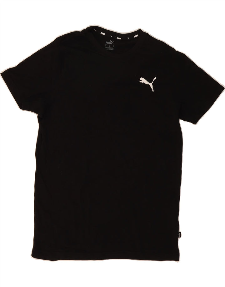 PUMA Mens T-Shirt Top Medium Black Cotton Vintage Puma and Second-Hand Puma from Messina Hembry 