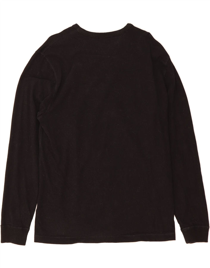 TOMMY HILFIGER Mens Top Long Sleeve Large Black Vintage Tommy Hilfiger and Second-Hand Tommy Hilfiger from Messina Hembry 