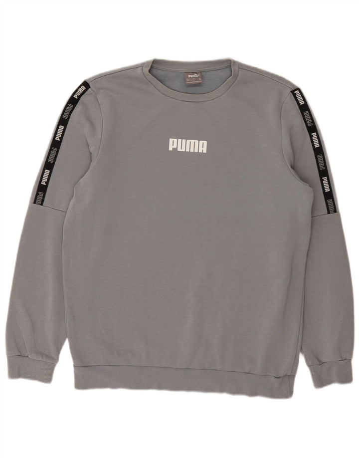 Puma muška majica s grafičkim motivima srednje plave boje