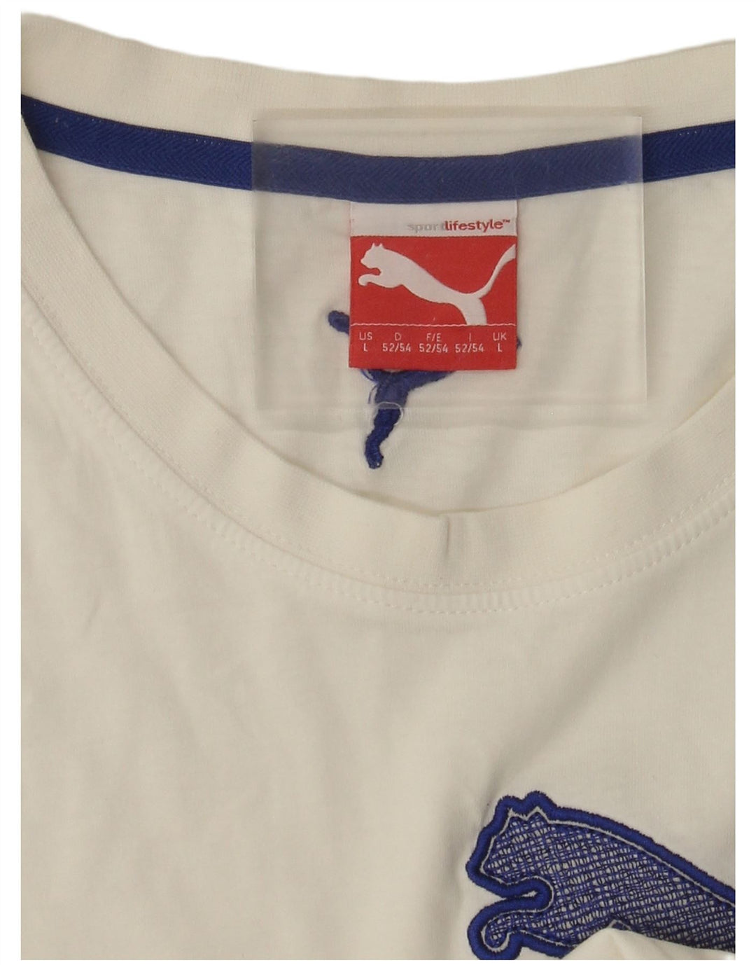Puma muška velika bijela majica s grafičkim motivima
