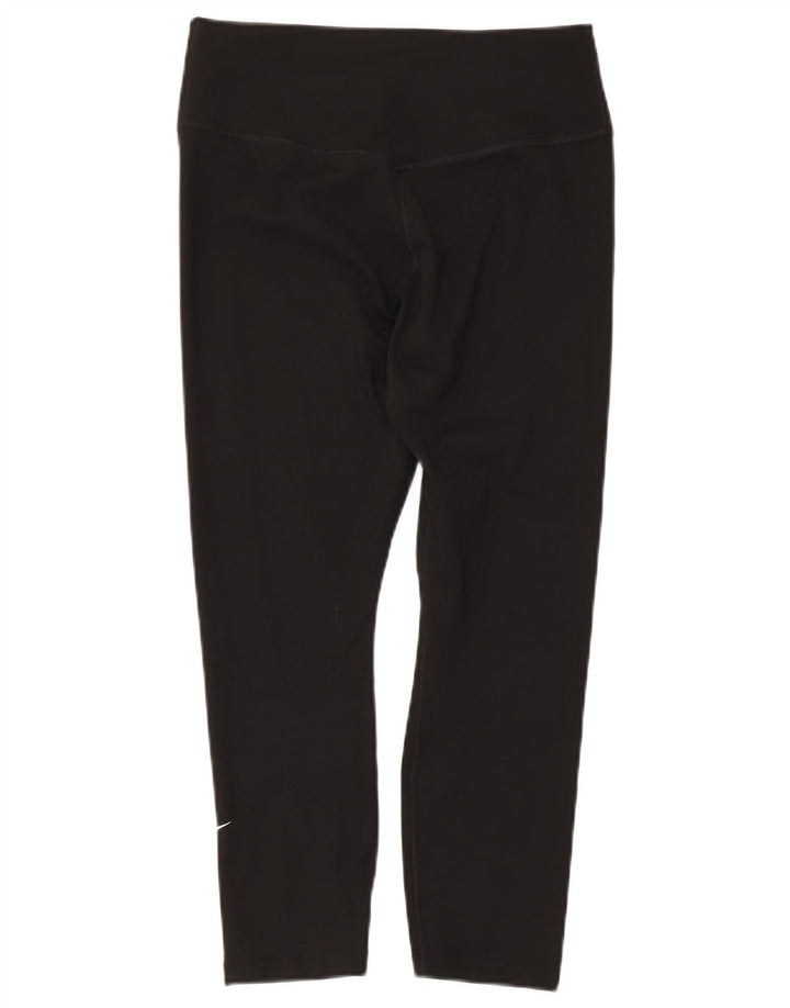 Nike ženske Dri Fit Capri tajice UK 12 srednje crne