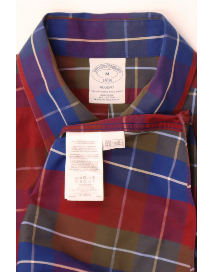Brooks Brothers muška Regent košulja, srednje raznobojni karirani pamuk