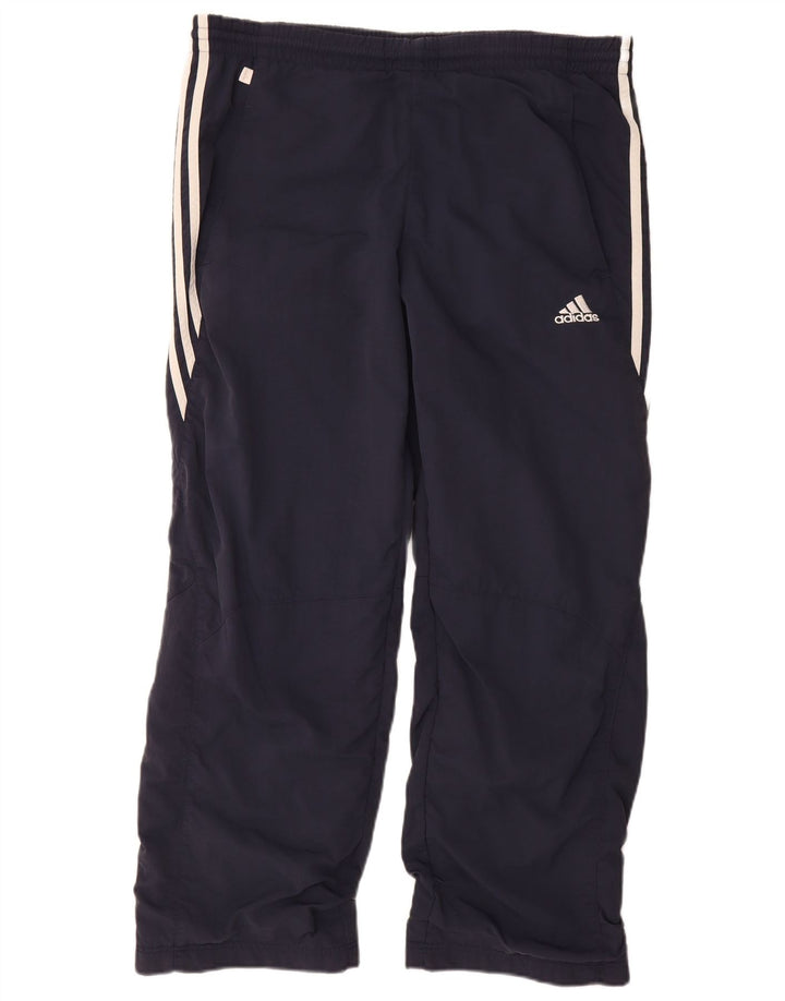 Adidas muške trenirke srednje tamnoplave najlonske hlače