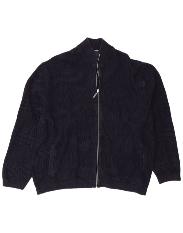 Blue Harbor muški kardigan pulover 3XL tamnoplavi pamuk