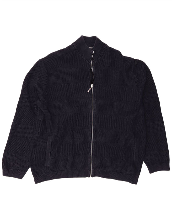 Blue Harbor muški kardigan pulover 3XL tamnoplavi pamuk