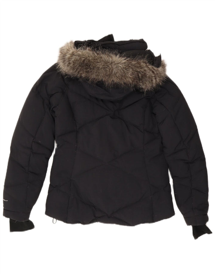 COLUMBIA Ženska Omni-Heat podstavljena jakna s kapuljačom UK 10 Mala tamnoplava najlonska