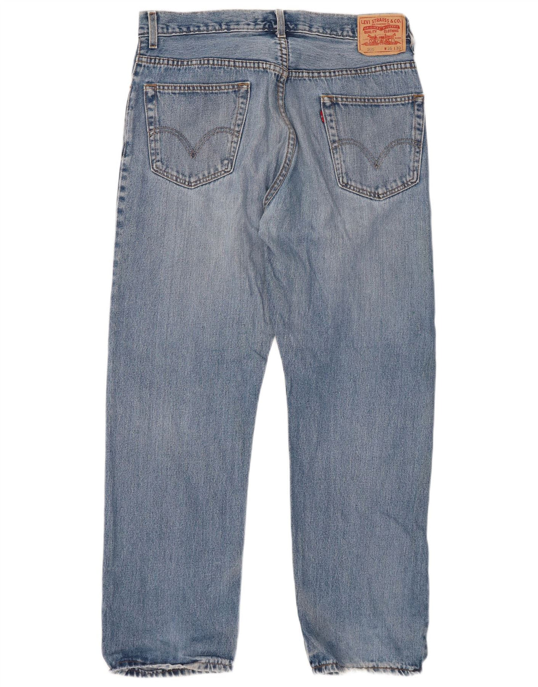 LEVI'S muške 505 ravne traperice W36 L30 plavi pamuk