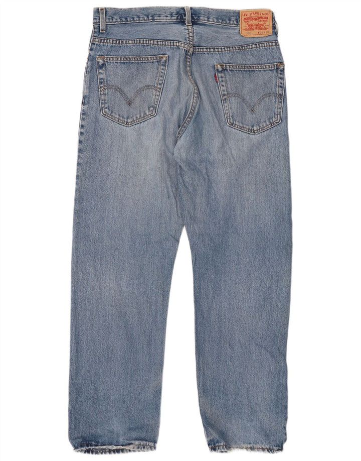 LEVI'S muške 505 ravne traperice W36 L30 plavi pamuk