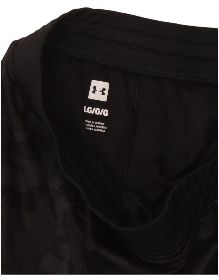 UNDER ARMOUR Ženske trenirke Hlače UK 16 Velike crne kamuflažne boje