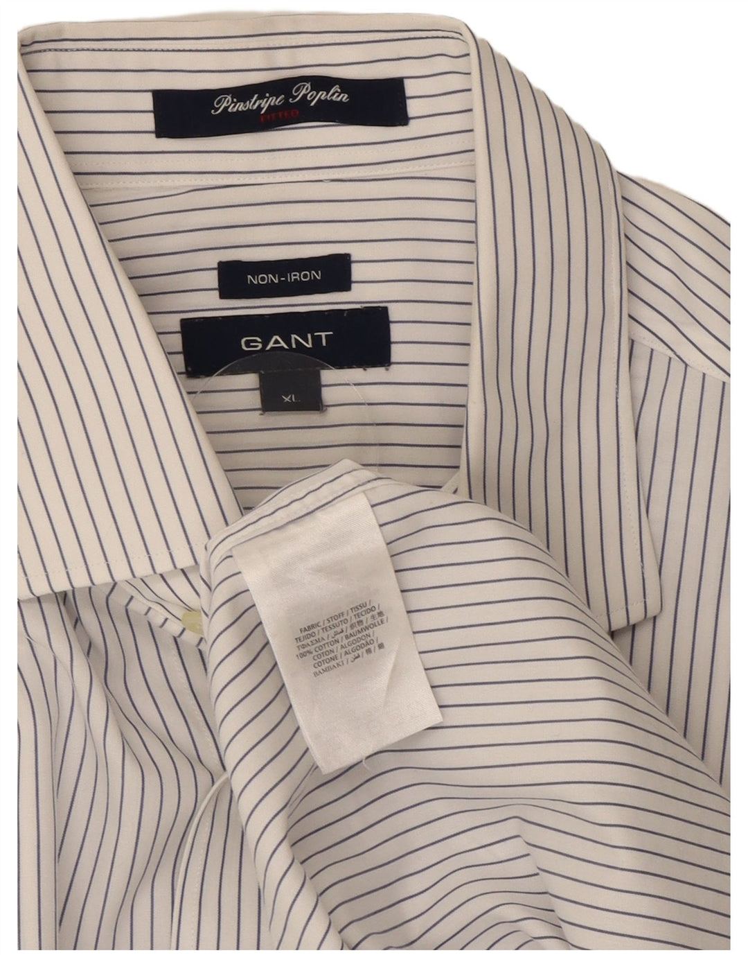 Gant muška košulja NON - IRON XL bijeli pamuk na pruge