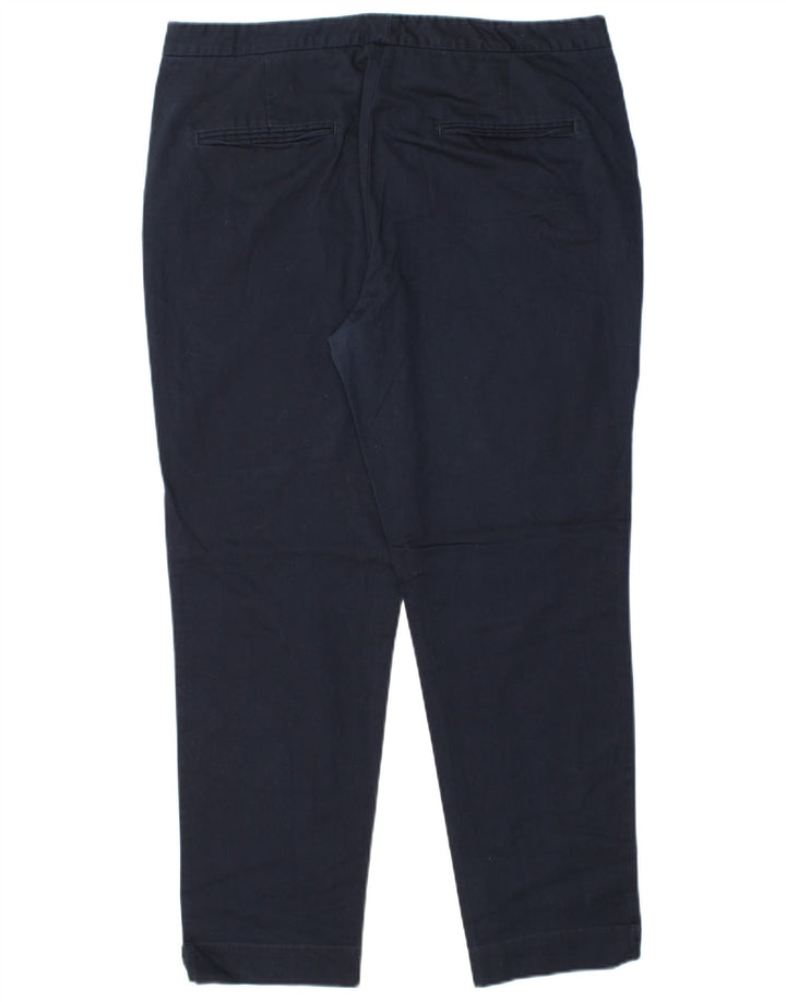 MASSIMO DUTTI Ženske chino hlače EU 44 XL W34 L28 Mornarsko plave klasične