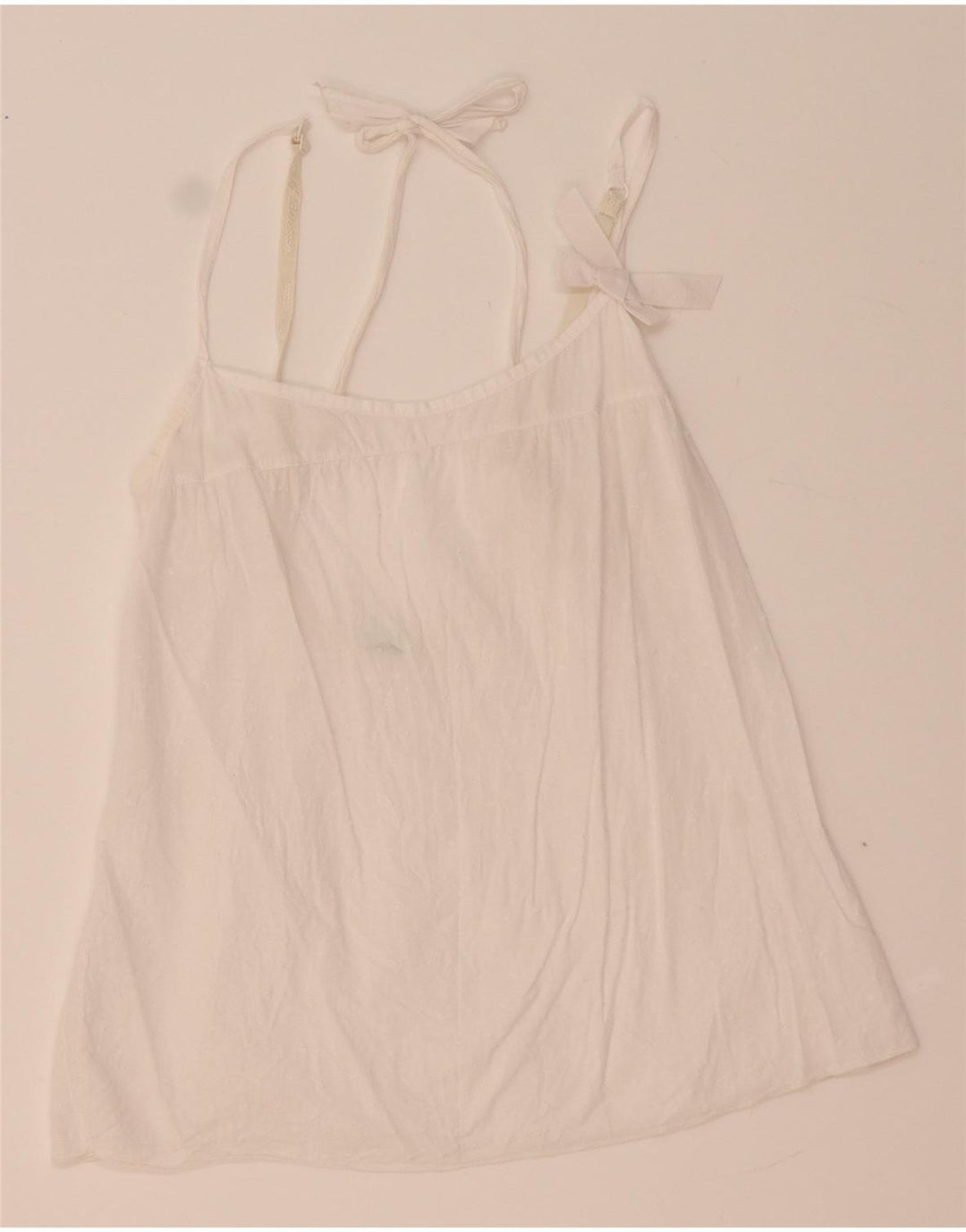 Benetton ženski kratki Cami Top UK 4 XS bijeli