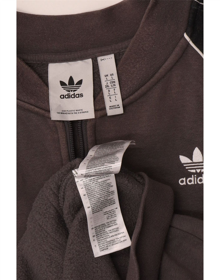 Adidas muška gornja jakna trenirke Large Grey Colourblock Pamuk