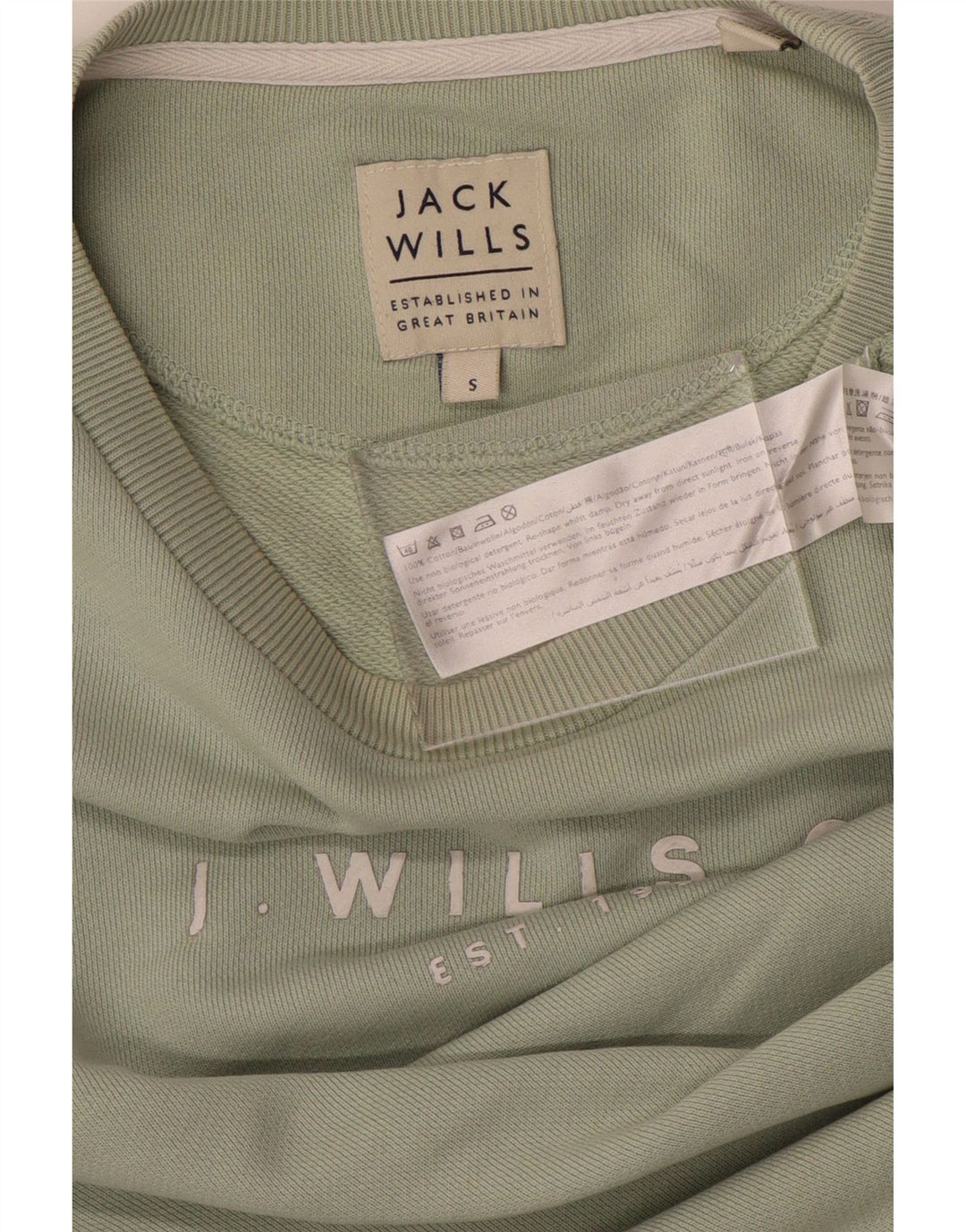 JACK WILLS Muška majica s motivima, mali zeleni pamuk