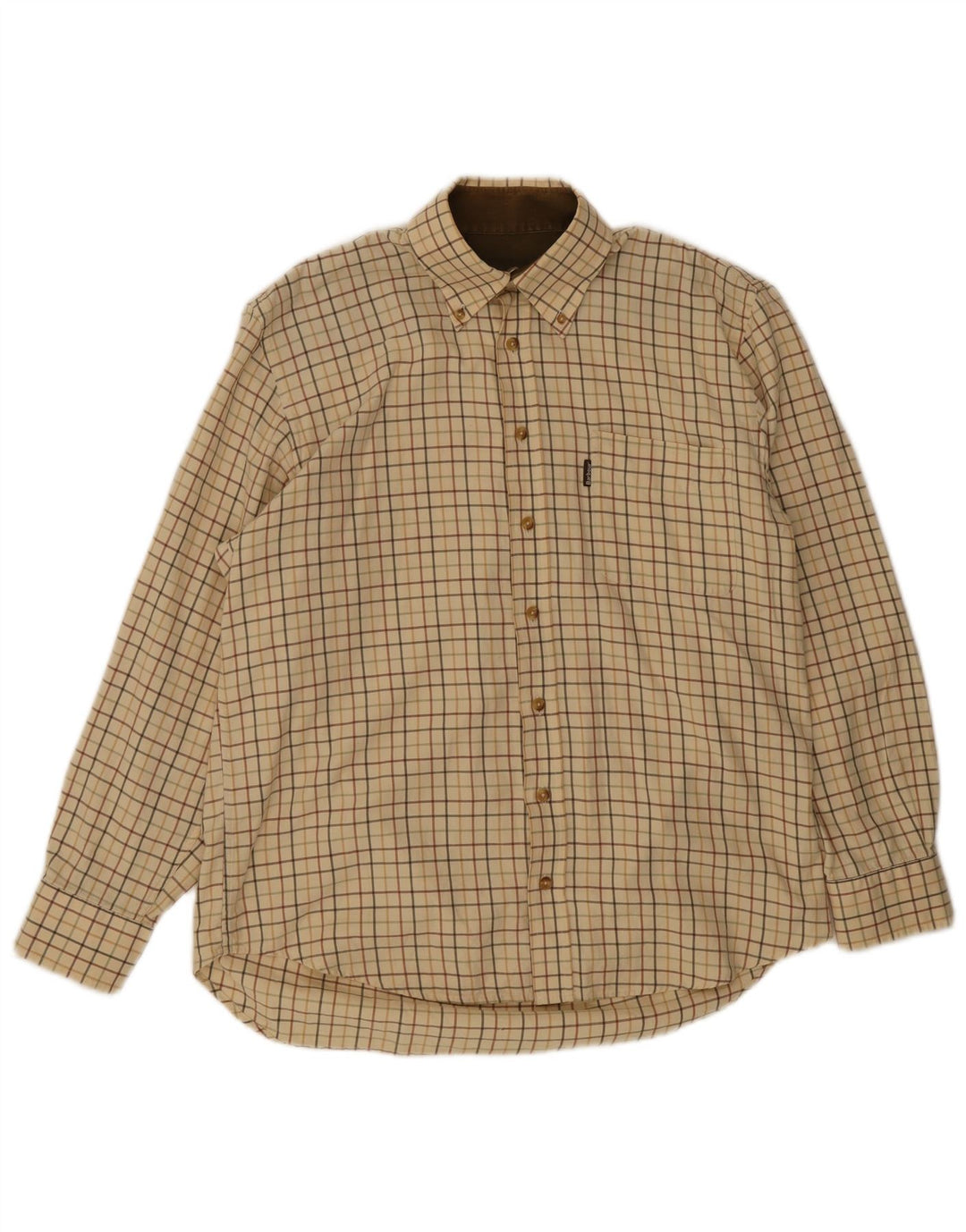 Barbour muška flanelska košulja, veliki bež karirani pamuk