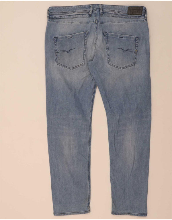 Diesel Mens Belther Regular Slim Traperice sa suženim trapericama W40 L32 Plavi pamuk