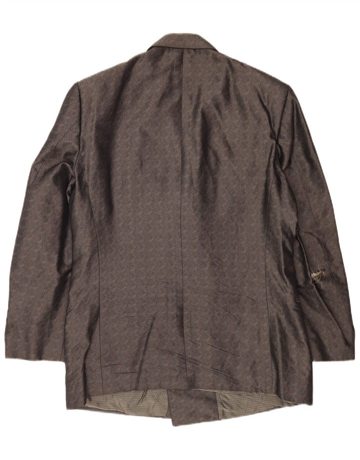 Pal Zileri muška jakna s dvostrukim kopčanjem IT 50 Large Grey Chevron Silk