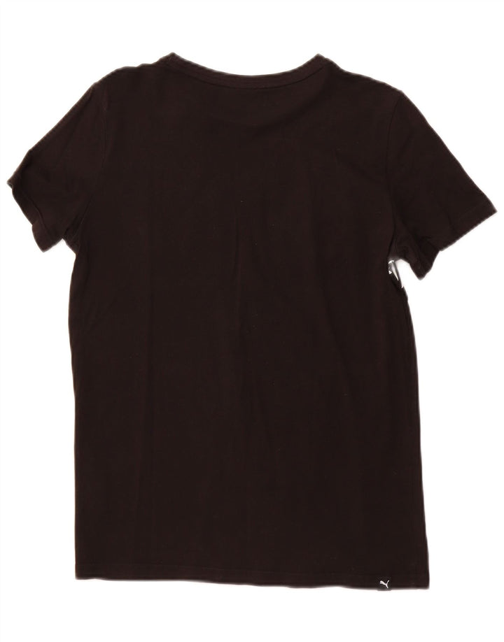 PUMA Boys Graphic T-Shirt Top 13-14 Years Black Pamuk