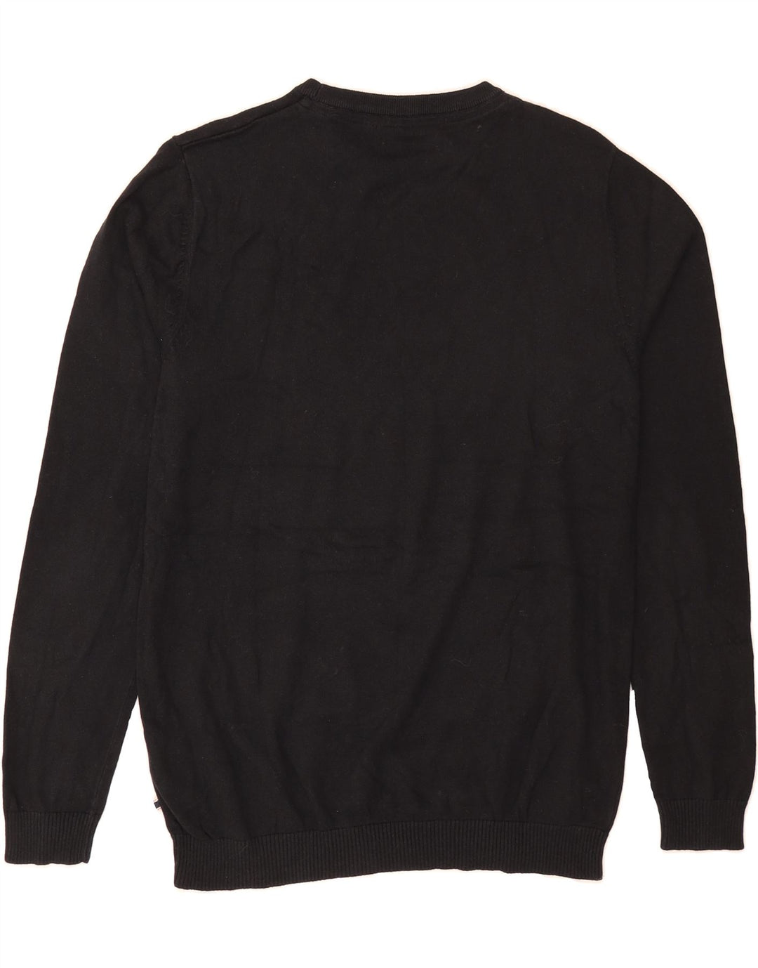 JACK & JONES Mens Crew Neck Jumper Sweater Large Black Cotton Vintage Jack & Jones and Second-Hand Jack & Jones from Messina Hembry 
