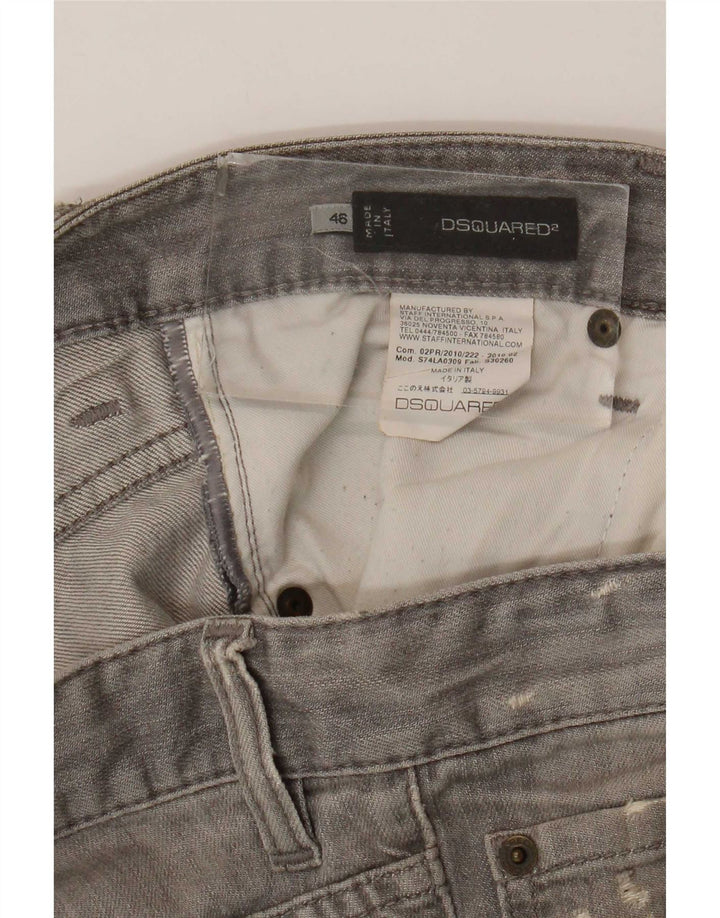 Dsquared2 muške uske traperice IT 46 male W32 L32 sive mrlje