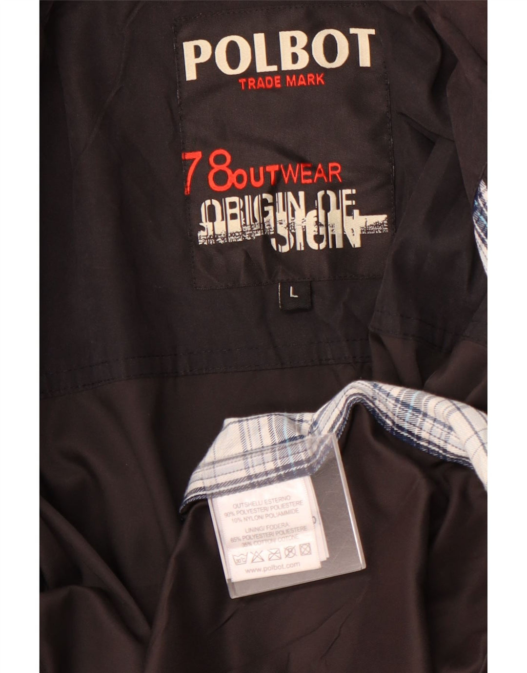 POLBOT muška pomoćna jakna UK 40 veliki crni poliester