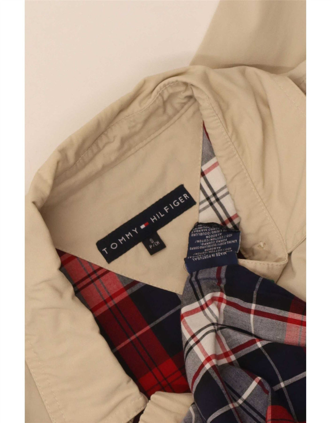 Tommy Hilfiger muška bomber jakna UK 36 Mala bež pamuk
