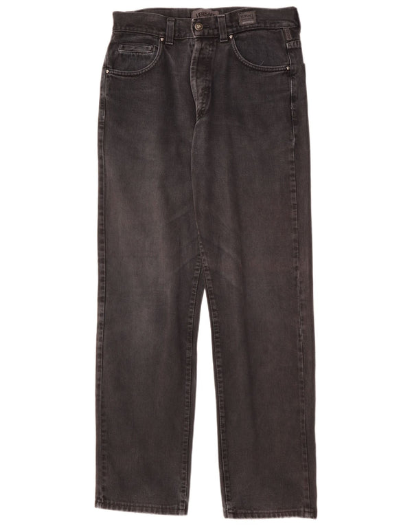 VERSACE muške ravne traperice W34 L31 sivi pamuk