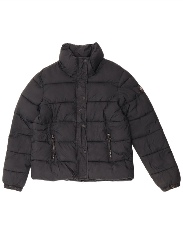 Superdry ženska podstavljena jakna UK 8 Mala crna najlonska
