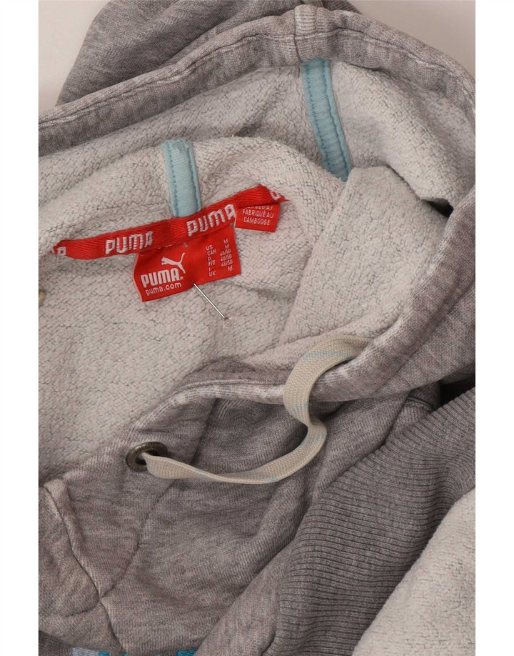 Puma muška majica s kapuljačom s kapuljačom srednje sive boje