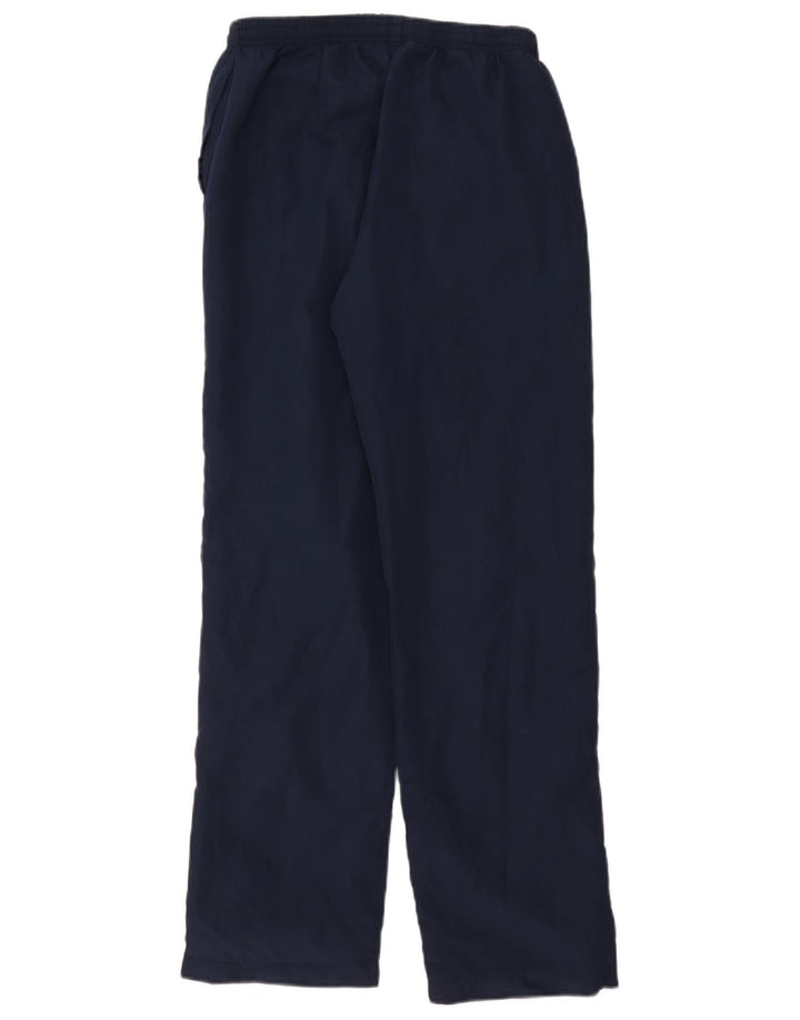 ASICS Ženske Graphic Trenirke Hlače UK 14 Large Navy Blue Poliester