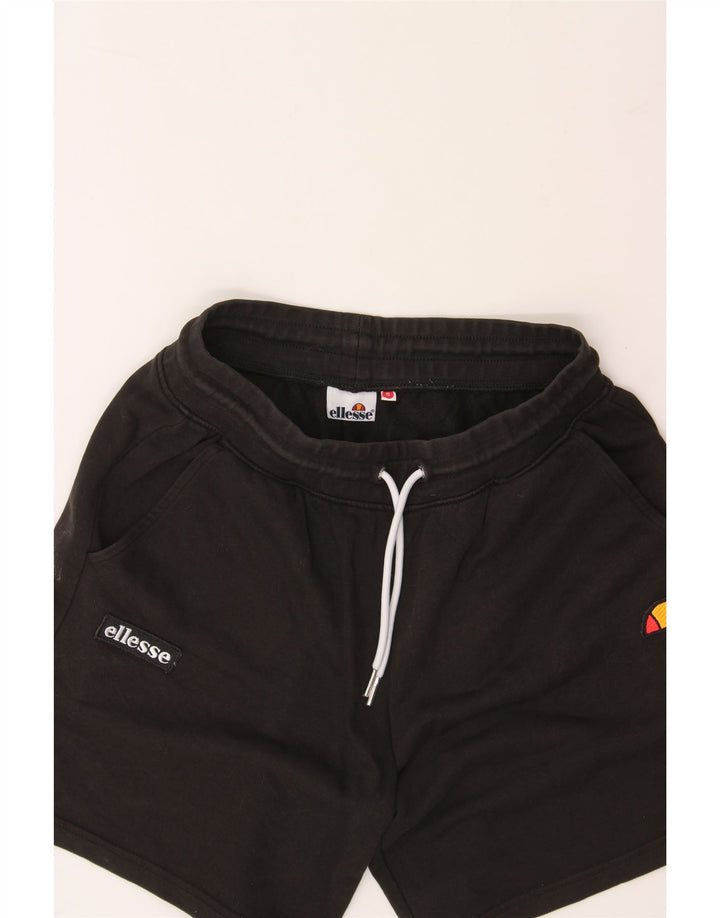 ELLESSE Mens Sport Shorts Small Black Cotton Vintage Ellesse and Second-Hand Ellesse from Messina Hembry 
